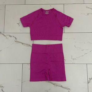 FUSHIA SEAMLESS SET (2 PC)